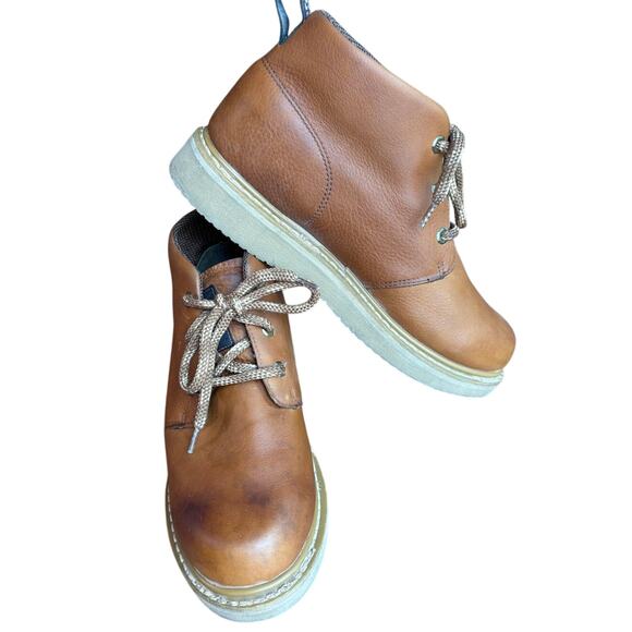 Georgia Boot Company Mens Rugged Brown Chukka Wedge Work Boots size 9.5 - Picture 13 of 15